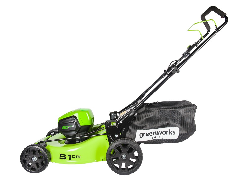 Газонокосилка бесщеточная аккумуляторная GD-60 60V GreenWorks GD60LM51HP