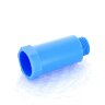 Заглушка Н UNI-FITT монтажная 1/2 с плоской прокладкой (синяя)