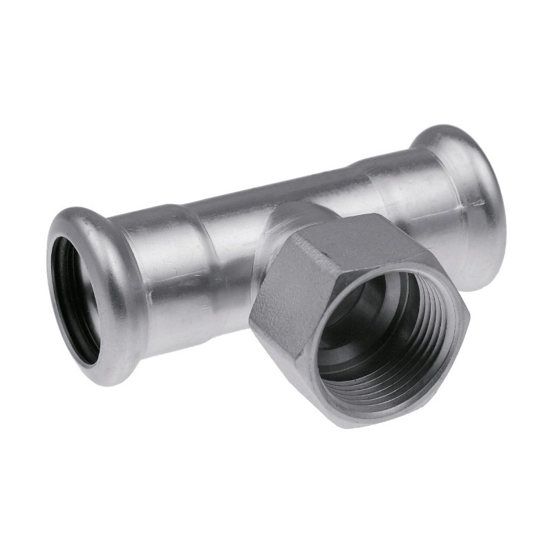 Тройник пресс-В KAN 66,7 х 3/4 оцинк сталь Therm Steel