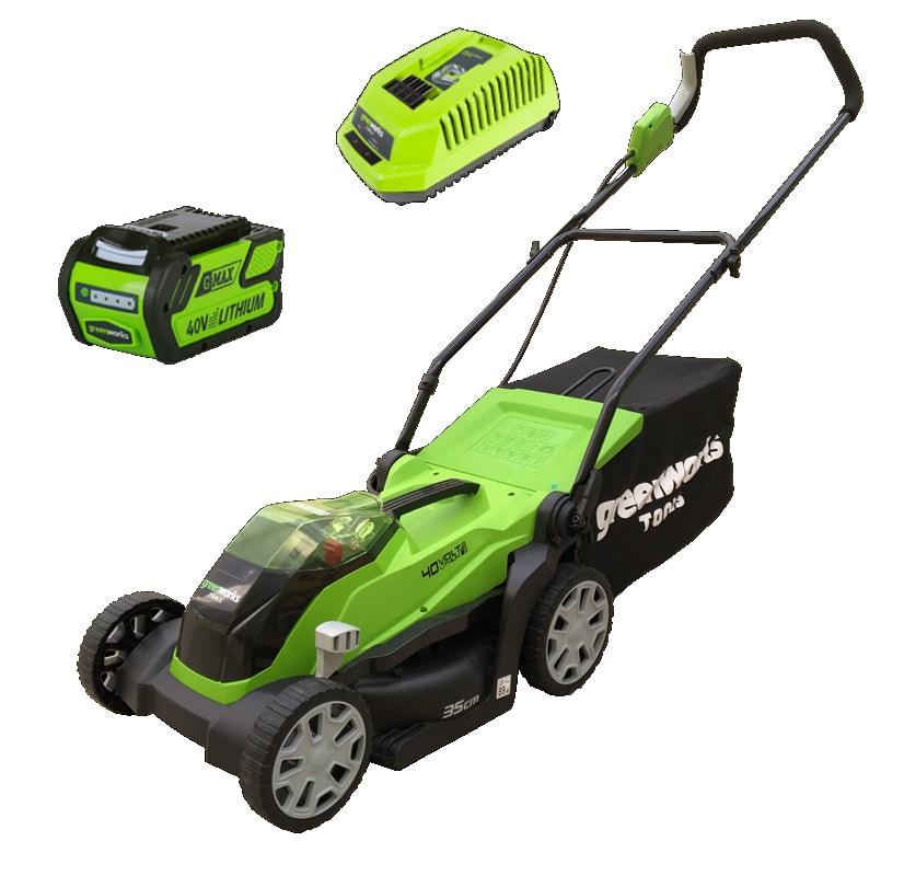 Газонокосилка аккумуляторная G-MAX 40V GREENWORKS G40LM35K6