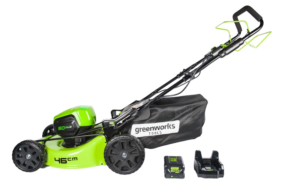 Газонокосилка самоходная бесщеточная аккумуляторная GD-60 60V GreenWorks GD60LM46SPK4