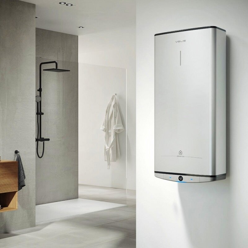 Водонагреватель электрический накопительный Ariston ABS VLS PRO R 100л плоский нержавеющая сталь