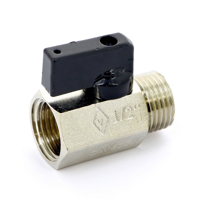 Кран шаровой мини Kansas Bugatti НВ флажок 1/2x15