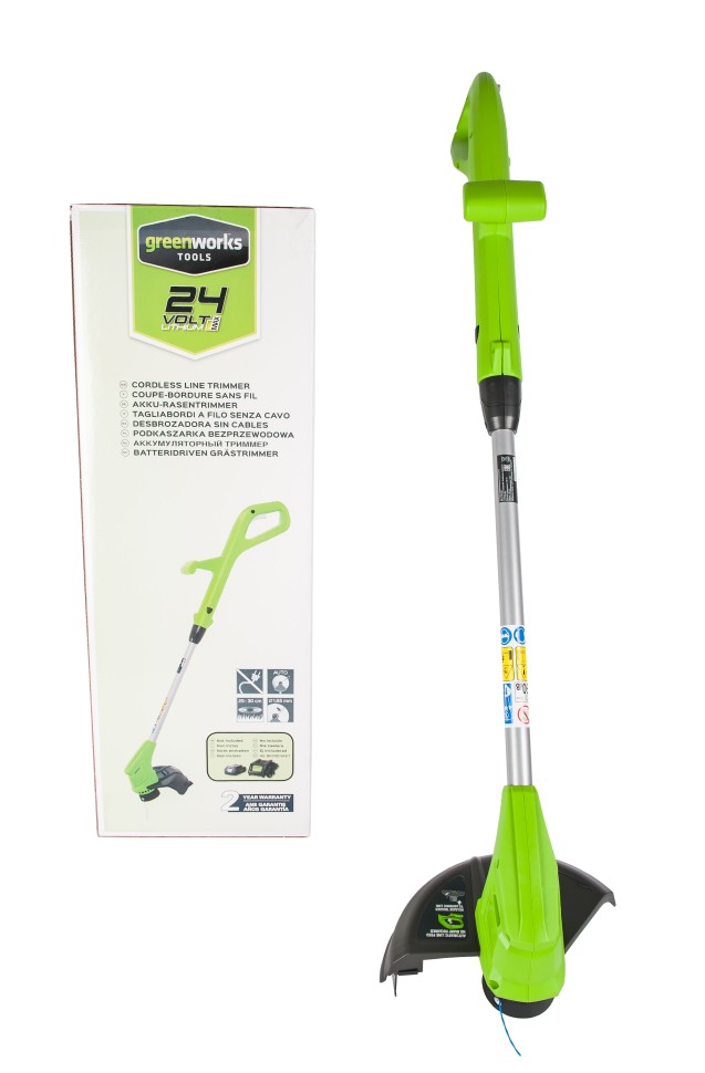 Триммер аккумуляторный G24 24V GREENWORKS G24LT30