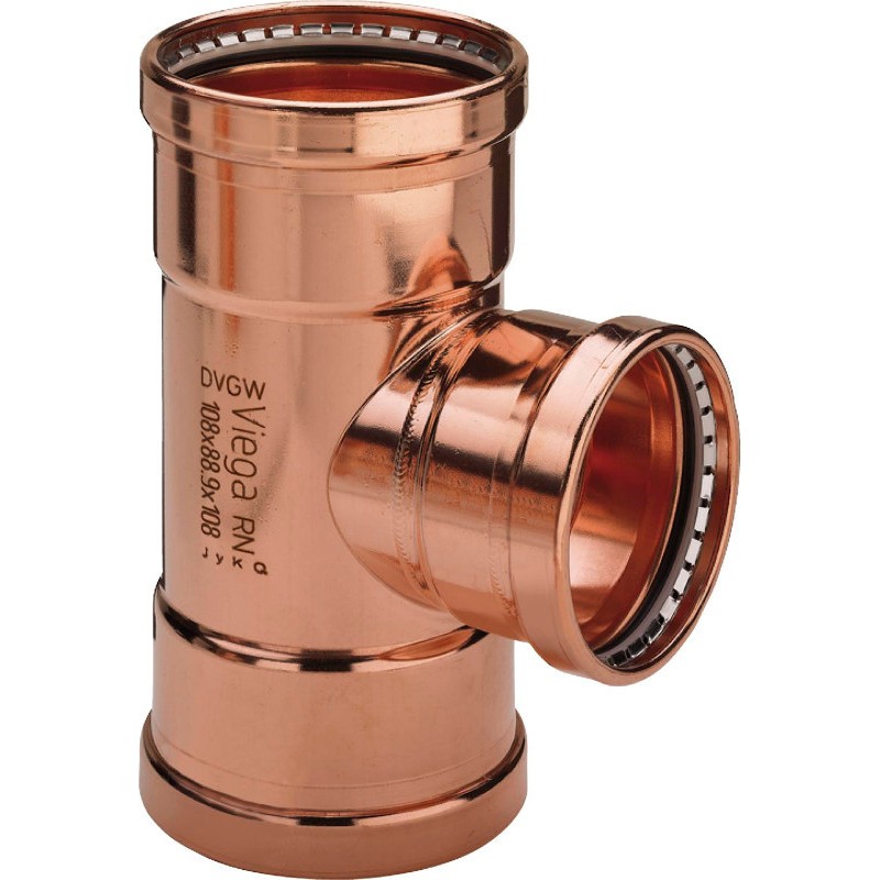 Тройник пресс Profipress XL SC-Contur Viega 89x76x89 медь