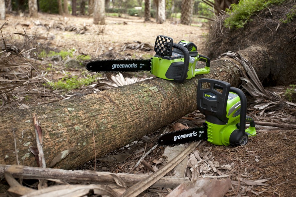 Пила цепная аккумуляторная G-MAX 40V GREENWORKS G40CS30K3