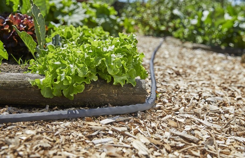 Комплект Gardena: Шланг текстильный Liano 10 м с комплектом для полива и штуцером с наружней резьбой