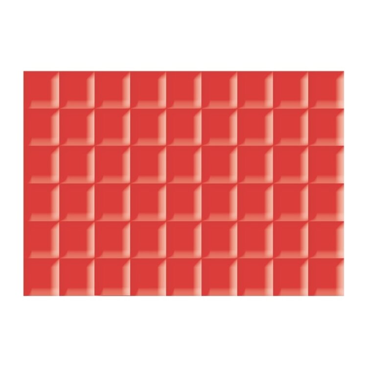 Плитка настенная Axima Гардения, красная, 280х400х8 мм