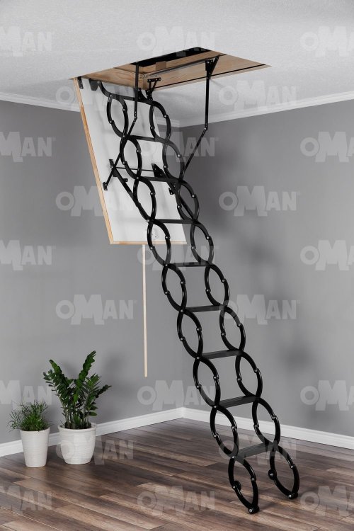 Чердачная лестница Oman NOZYCOWE TERMO 60x70 см h-2,9m