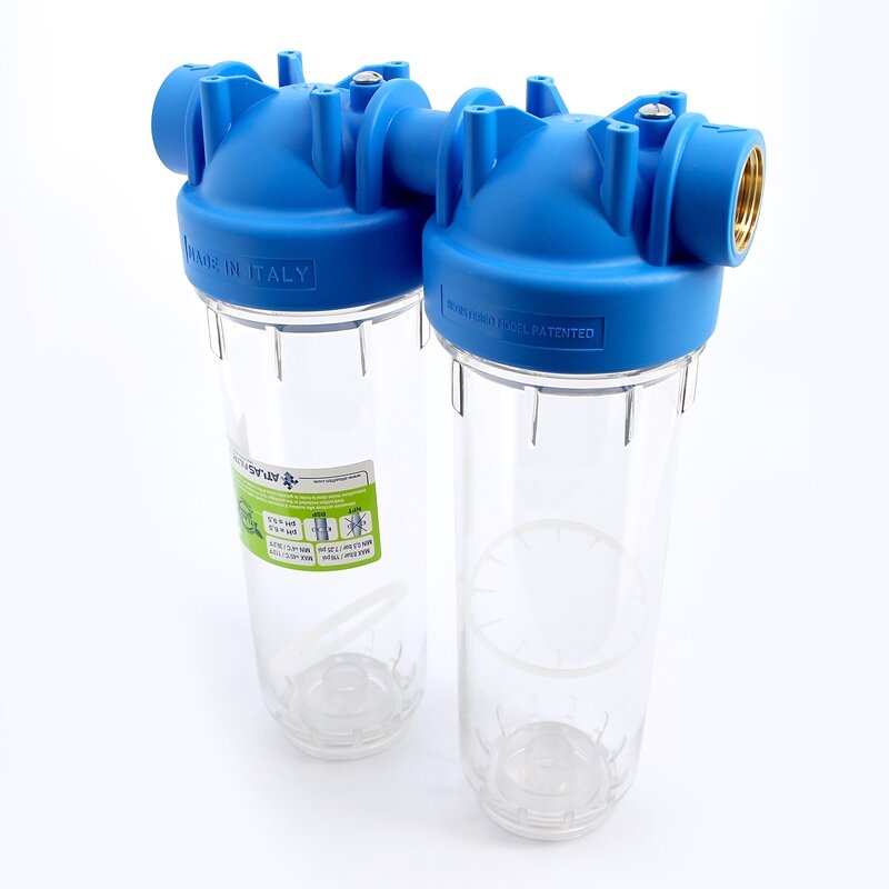 Колба фильтра 10 Atlas Filtri двойная DP DUO 1 2P SX, BX