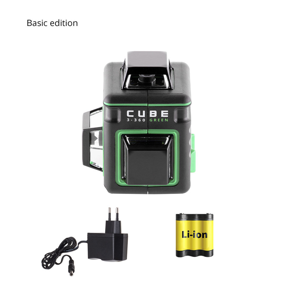 Нивелир лазерный ADA CUBE 3-360 GREEN BASIC EDITION