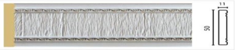 Багет Stella Classic Белый 1М5-7В/G 2400 мм (упак. 20шт.)