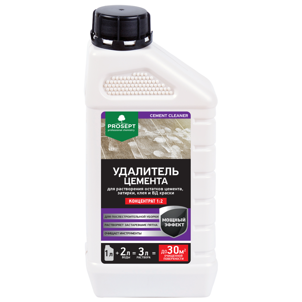 Удалитель цемента  PROSEPT CEMENT CLEANER /концентрат 1:2/ 1 л (упак. 12 шт)