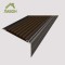 Анодированный алюминиевый угол-порог Премиум 50 мм матовый коньяк, цвет вставки темно-коричневый 2 метра