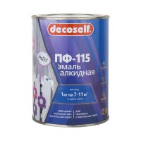 Эмаль Pufas Decoself ПФ-115 светло-серая (0,9 кг)