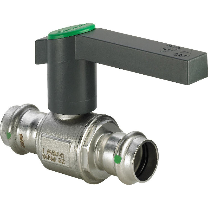 Кран шаровой Easytop Inox Viega SC-Contur 22 нержавеющая сталь