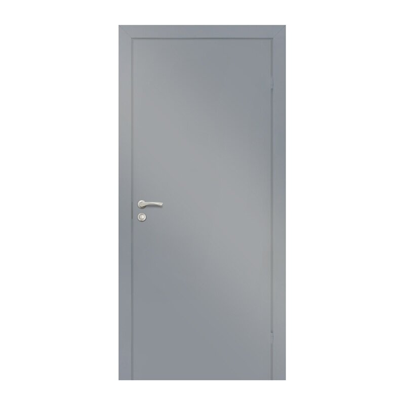 Полотно дверное Olovi, глухое, серое RAL7040, с/п, с/ф (М10 945х2050х40 мм)