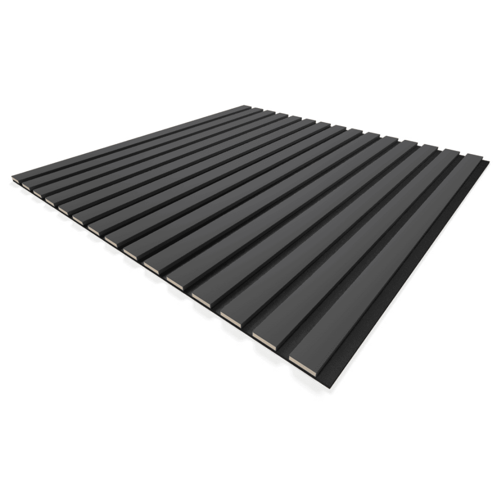 Панель МДФ Стеновая Акустическая Stella Comfort De Luxe Black Lead 600х600х9мм. (1шт = 0,36м²)