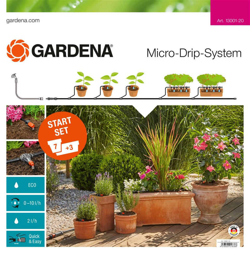 Комплект микрокапельного полива базовый Gardena