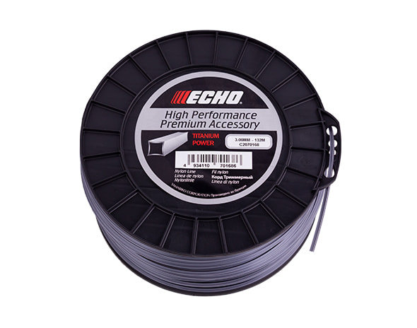 Корд триммерный Echo Titanium Power Line 3,0мм*132м (квадрат)