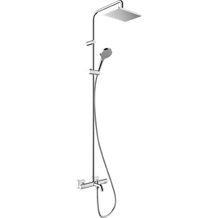 Душевая система HansGrohe HG Vernis Shape Showerpipe 230 1jet с термостатом для ванны хром