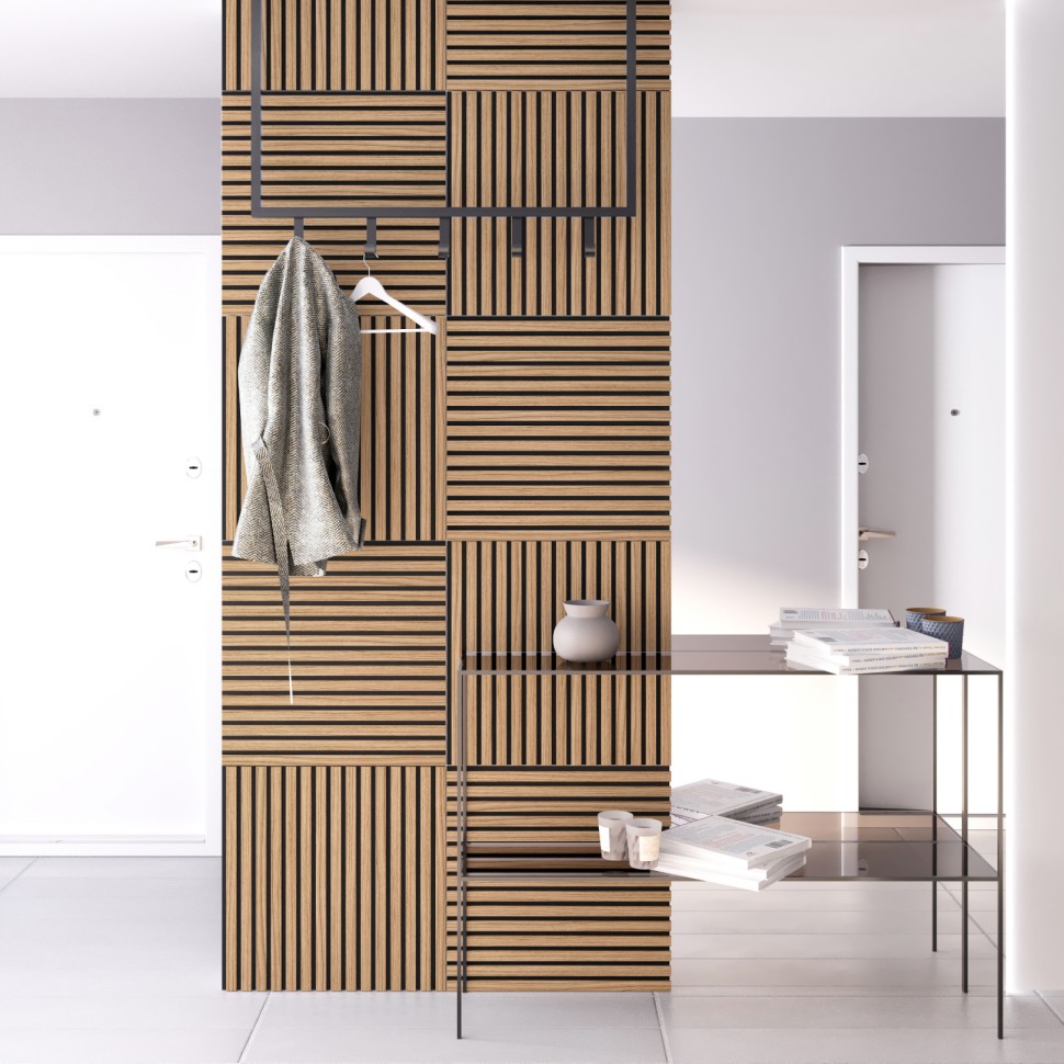 Панель МДФ Стеновая Акустическая Stella Comfort Standart Дуб Сальвадор 600х600х9мм. (1шт = 0,36м²)