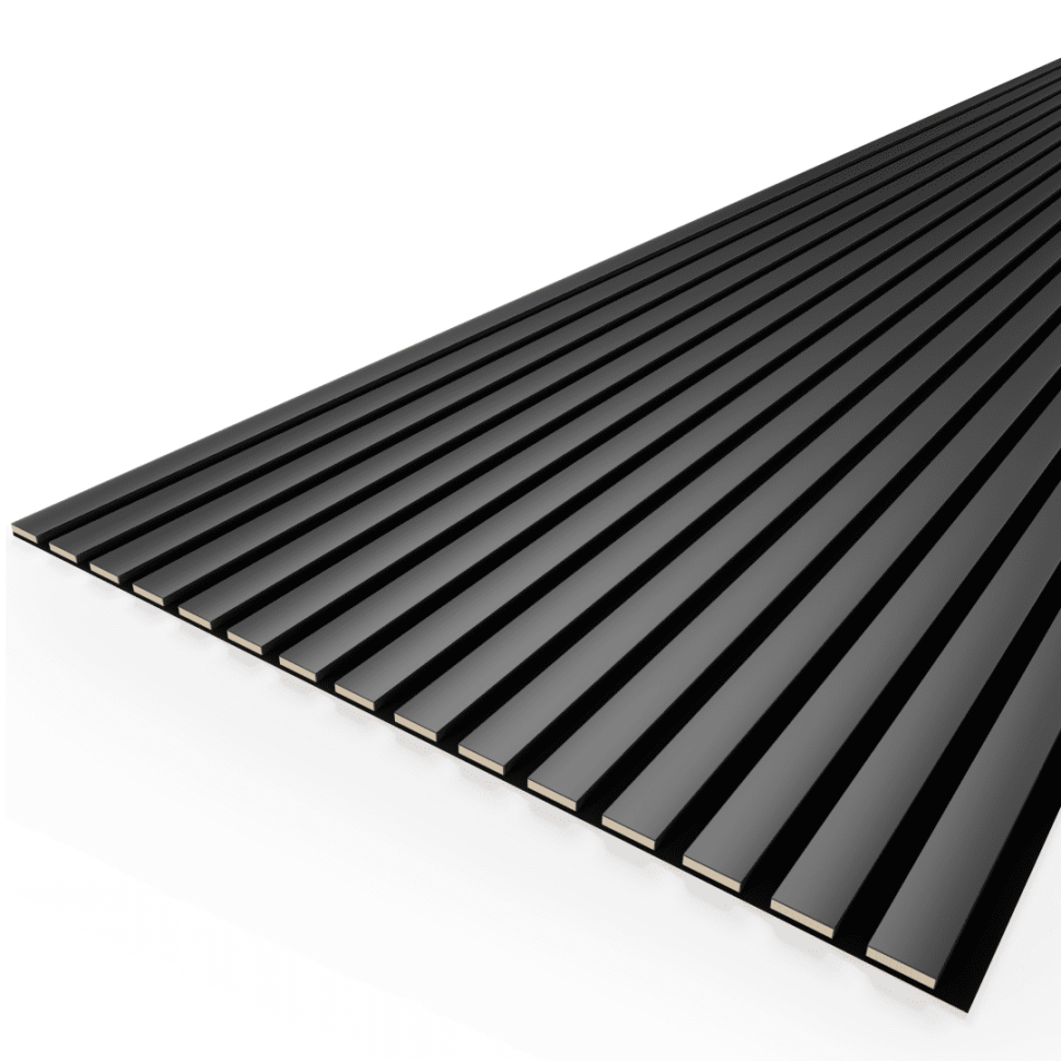 Панель МДФ Стеновая Акустическая Stella Comfort De Luxe Black Lead 2780х600х9мм (1шт = 1,668м²)
