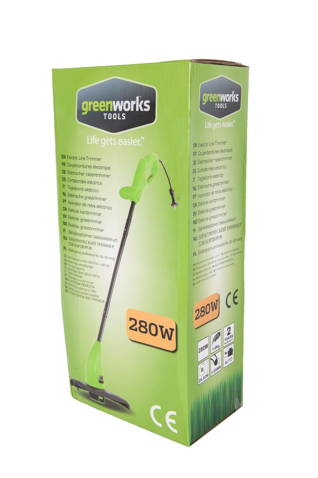 Триммер электрический 280W GREENWORKS GST2830