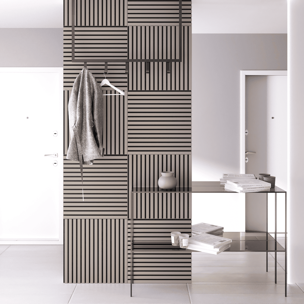 Панель МДФ Стеновая Акустическая Stella Comfort De Luxe Sandgrau 600х600х9мм. (1шт = 0,36м²)