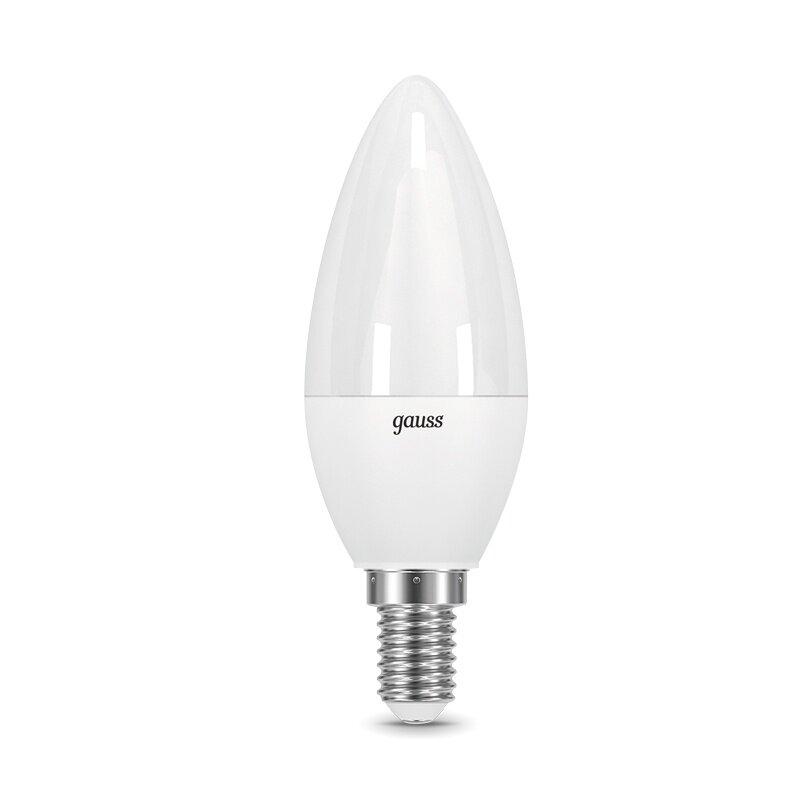 Лампа светодиодная Gauss Black LED E14, свеча, 9.5Вт, 4100К, нейтральный свет