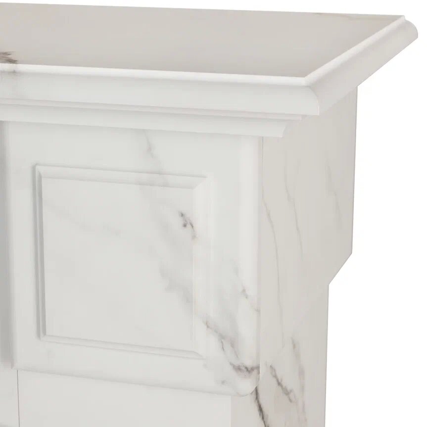 Электрокамин CAROLINA MARBLE 25.5 WT с очагом SAPHIR 25.5