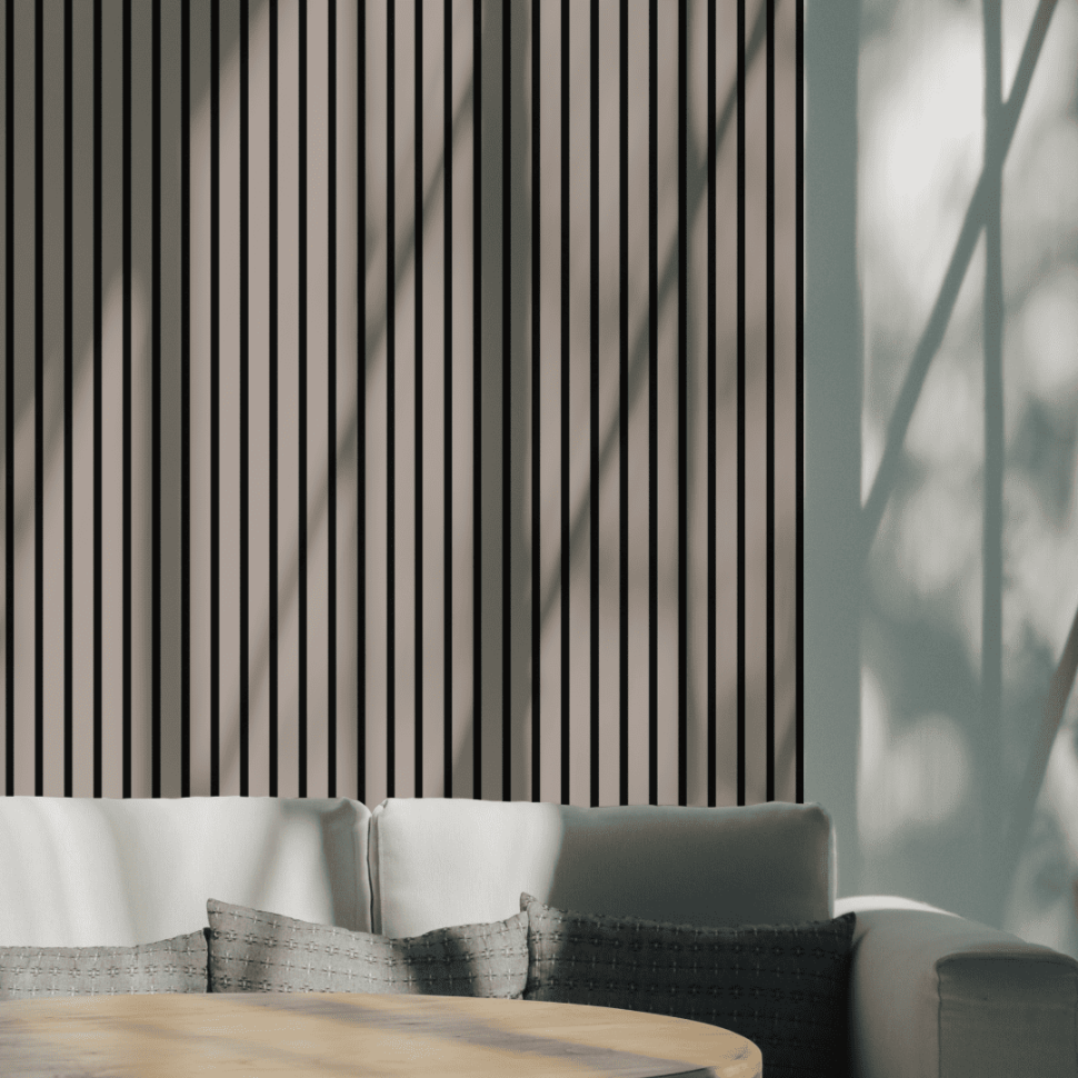 Панель МДФ Стеновая Акустическая Stella Comfort De Luxe Sandgrau 2780х600х9мм (1шт = 1,668м²)