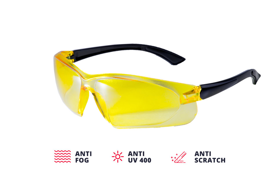 Очки защитные желтые ADA VISOR CONTRAST