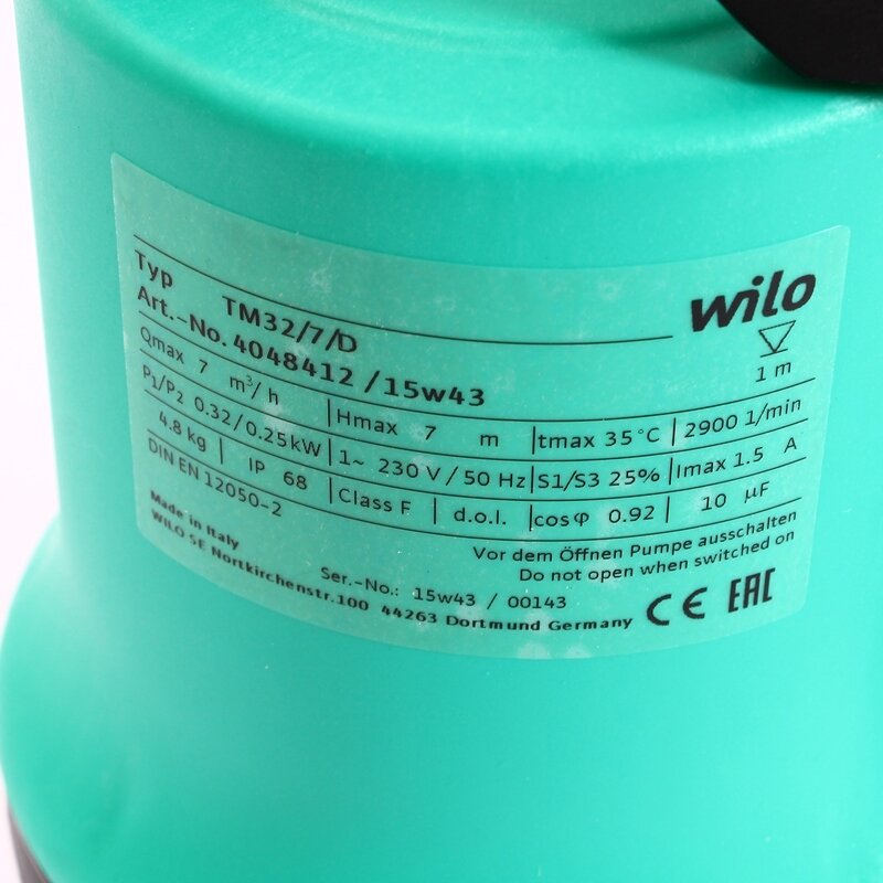 Дренажный насос Opti-Drain Wilo TM 32/7
