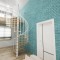Винтовая лестница Spiral White D120, правая. Проём 1230×1230 мм, высота 3150–3450 мм. Дуб сращенный.