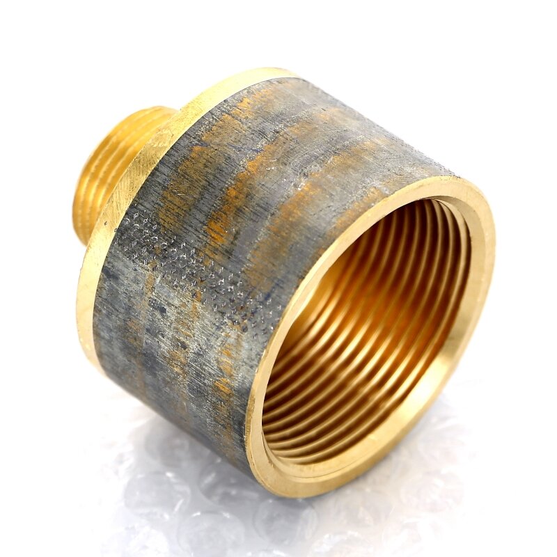 Переходник круглый НВ Viega 3/4 x 11/2 бронза