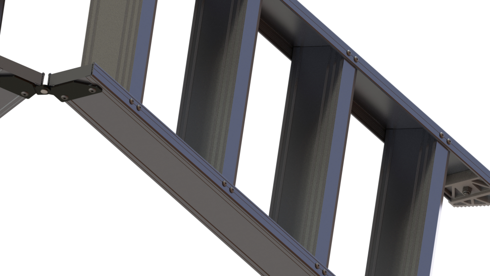 Чердачная лестница Oman ALU PROFI LITE LONG 60x120 см, h-3,5 m