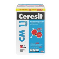 Клей для керамогранита и керамической плитки Сeresit CM 11 Pro, 25 кг