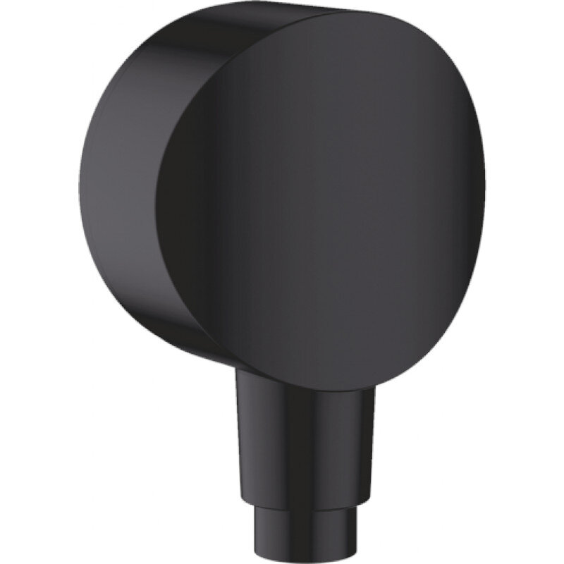 Шланговое подсоединение HansGrohe S с клапаном обратного тока Fixfit матовый черный