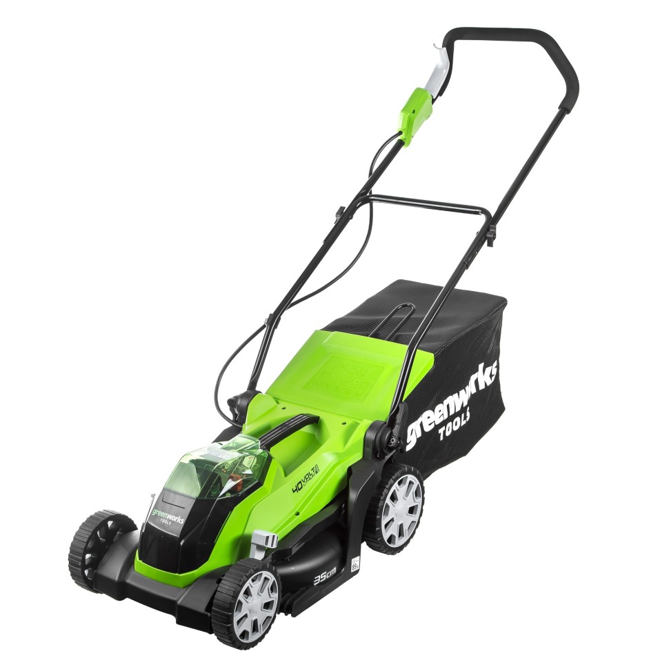Газонокосилка аккумуляторная G-MAX 40V GREENWORKS G40LM35 NEW