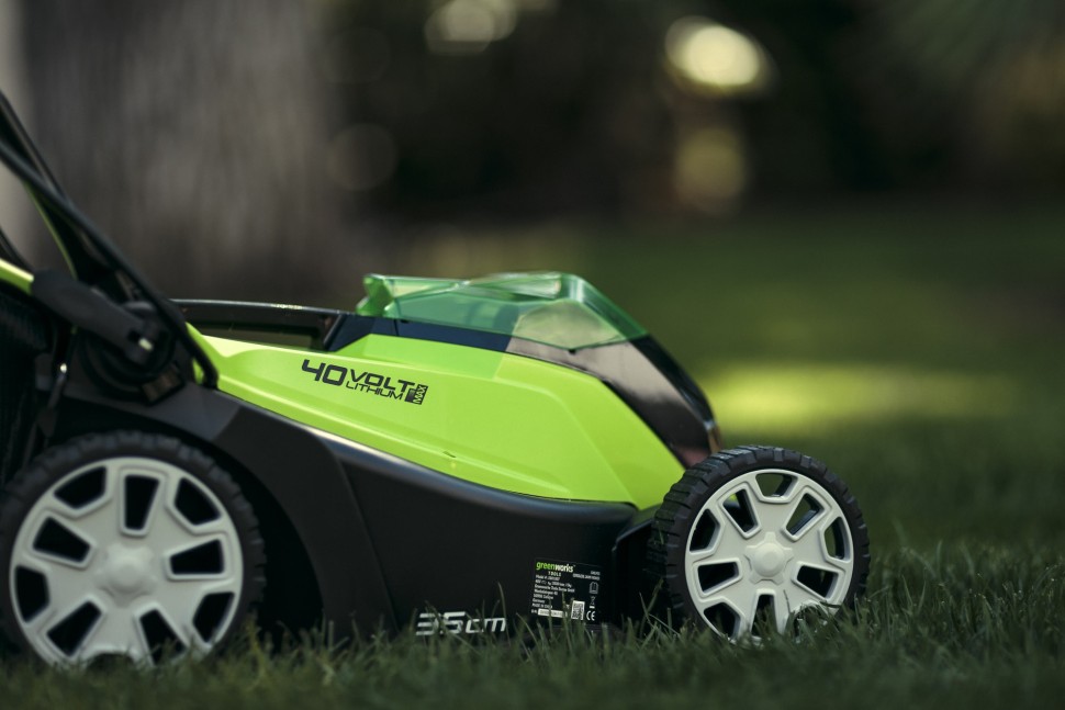 Газонокосилка аккумуляторная G-MAX 40V GREENWORKS G40LM35 NEW