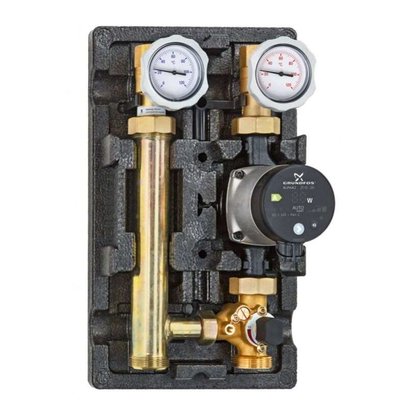 Насосная группа UNI-FITT DN25, Grundfos UPM3 HYBRID 25-70 180
