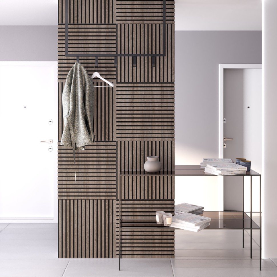 Панель МДФ Стеновая Акустическая Stella Comfort Standart Дуб Винтаж 600х600х9 (1шт = 0,36м²)