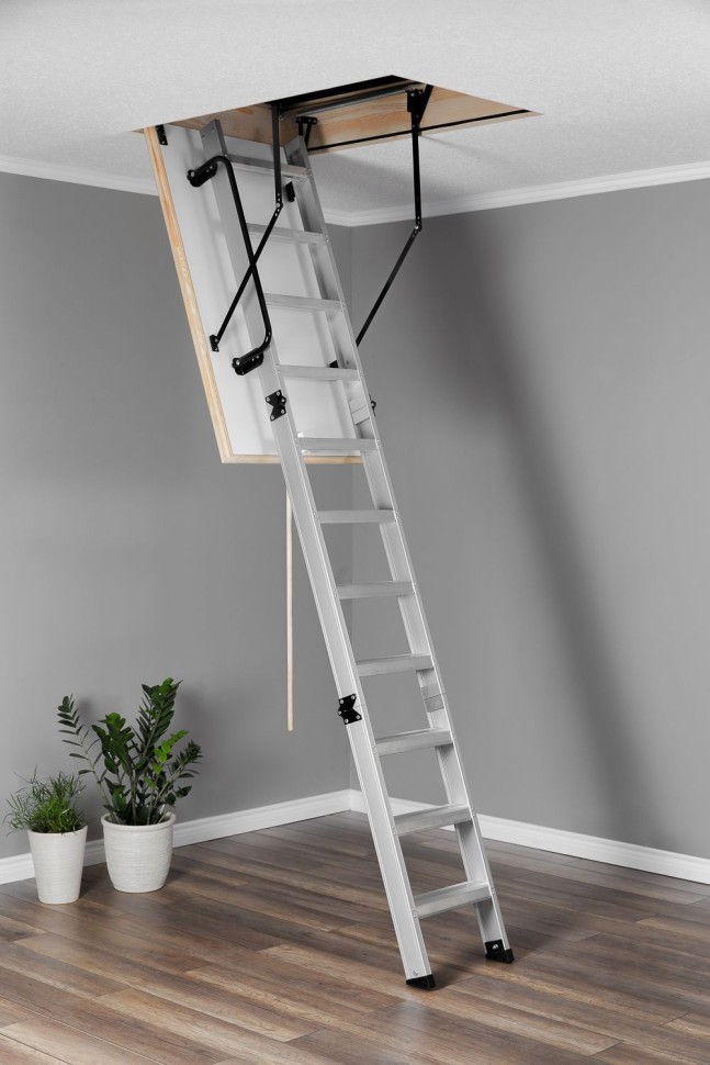 Чердачная лестница Oman ALU PROFI LITE LONG 70x120 см, h-3,5 m