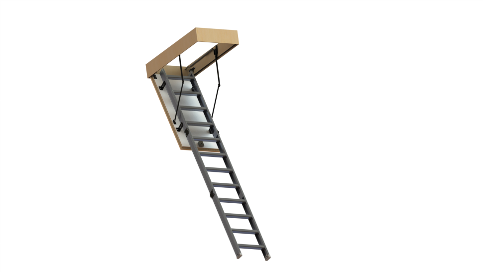 Чердачная лестница Oman ALU PROFI LITE LONG 70x120 см, h-3,5 m