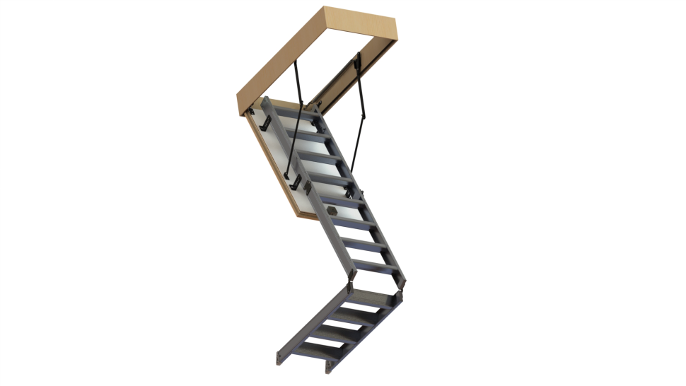 Чердачная лестница Oman ALU PROFI LITE LONG 70x120 см, h-3,5 m