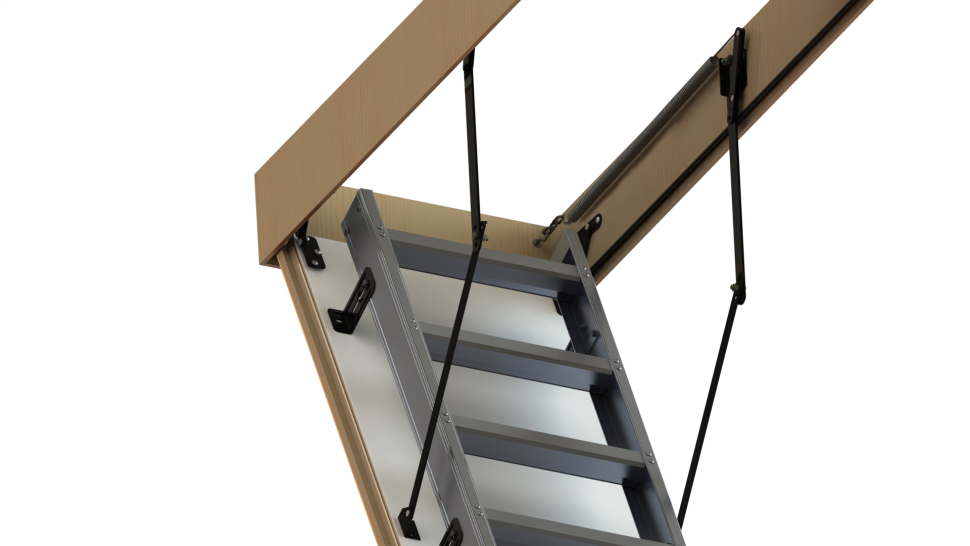 Чердачная лестница Oman ALU PROFI LITE LONG 70x120 см, h-3,5 m