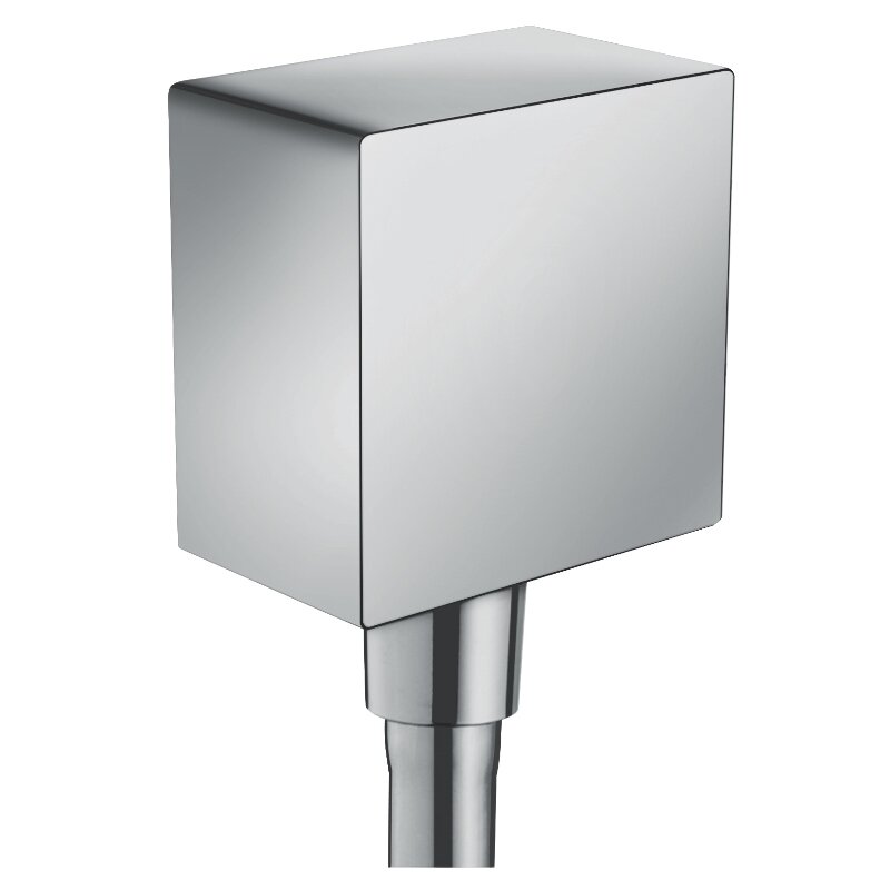 Шланговое подсоединение HansGrohe HG FixFit Square с клапаном обратного тока хром