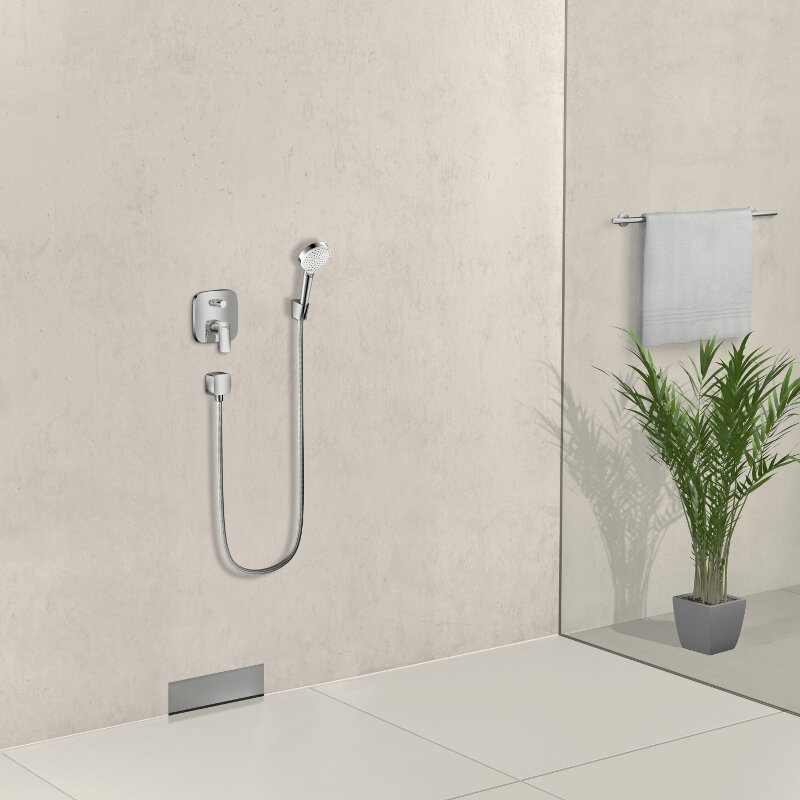 Шланговое подсоединение HansGrohe HG FixFit с клапаном обратного тока хром