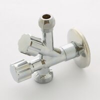 Вентиль комбинированный Uni-Fitt Н-обж-Н 1/2 х 10 мм (3/8) х 3/4 универсальный хром